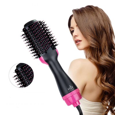 One Step Hair Dryer Volumizer Hot Air Brush 3 in1 Styling Brush Styler Negative Ion Hair Straightener Curler Brush for All Hair