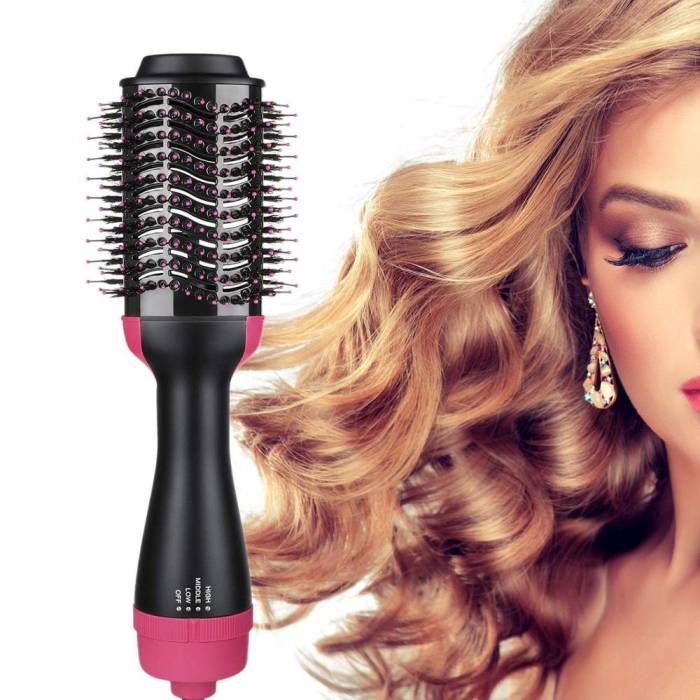 3 in 1 Hair Dryer Brush Rotate Muti-function Hot Air Brush One Step Hair Dryer and Volumizer