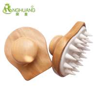 new design wooden massager hair shampoo brush