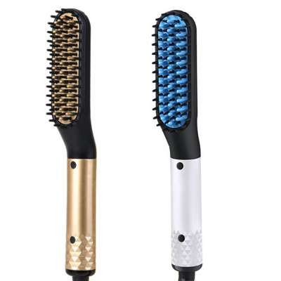 2020 New Product Beard Straightener beard comb Hair Brush Men's Hair Straightener